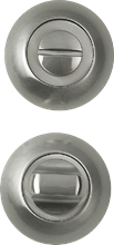 Завертка сантехническая на круглой накладке BUSSARE WC-10 S.CHROME Хром матовый