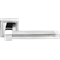 Ручка дверная на квадратной розетке MORELLI DIY MH-39 SC/CP-S матовый хром/полированный хром