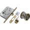 Комплект для раздвижных дверей (ручки, сантехническая защелка) MORELLI MHS-1 WC AB бронза