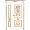 Дверь межкомнатная АЭЛИТА ANTIQUE Флора ДГ патина