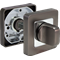 Поворотная ручка на квадратной накладке MORELLI MH-WC-S55 GR/PC графит/полированный хром