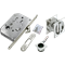 Комплект для раздвижных дверей (ручки, сантехническая защелка) MORELLI MHS-2 WC SC матовый хром