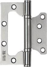 Накладная унив. петля BUSSARE B020-U 100X75X2.5-2BB-1SC Хром матовый