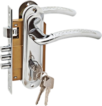 Комплект дверной PALIDORE  LH7036-59PC, Хром блест
