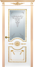 Дверь межкомнатная АЭЛИТА ANTIQUE Аврора ДО патина