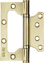 Накладная унив. петля BUSSARE B020-U 100X75X2.5-2BB-1SG Золото матовое