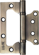 Накладная унив. петля BUSSARE B020-U 100X75X2.5-2BB-1AB Античная бронза