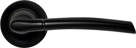 Ручка дверная на круглой розетке MORELLI DIY MH-06 BL черный