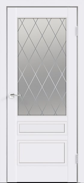 Дверь межкомнатная Velldoris SCANDI 3V БЕЛАЯ Эмаль, RAL 9003