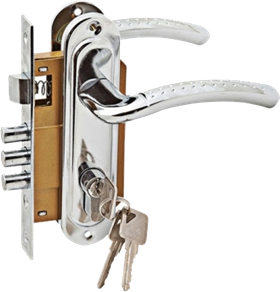 Комплект дверной PALIDORE  LH7036-59PC, Хром блест
