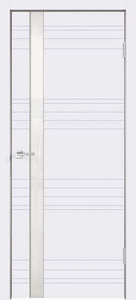 Дверь межкомнатная Velldoris SCANDI N Z1 фреза лакобель белое БЕЛАЯ Эмаль, RAL 9003