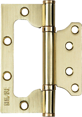 Накладная унив. петля BUSSARE B020-U 100X75X2.5-2BB-1SG Золото матовое