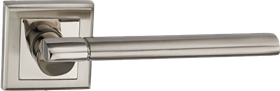 Ручка дверная на квадратной накладке BUSSARE ELEVADO A-63-30 CHROME/S.CHROME хром/матовый хром