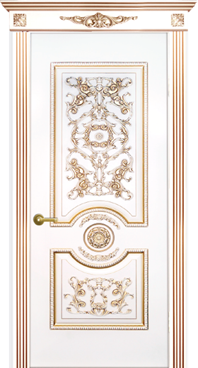 Дверь межкомнатная АЭЛИТА ANTIQUE Флора ДГ патина